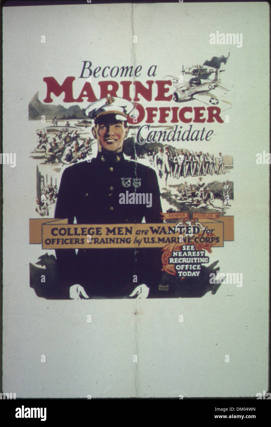 'Become a marine officer candidate' 513586 Stock Photo