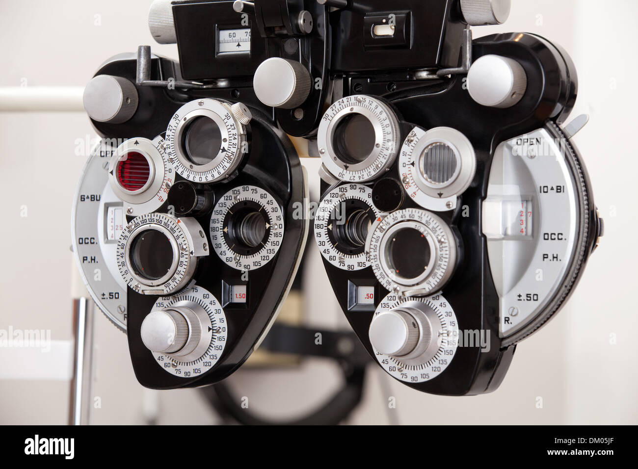Eye Exam Equipment Stock Photo Alamy
