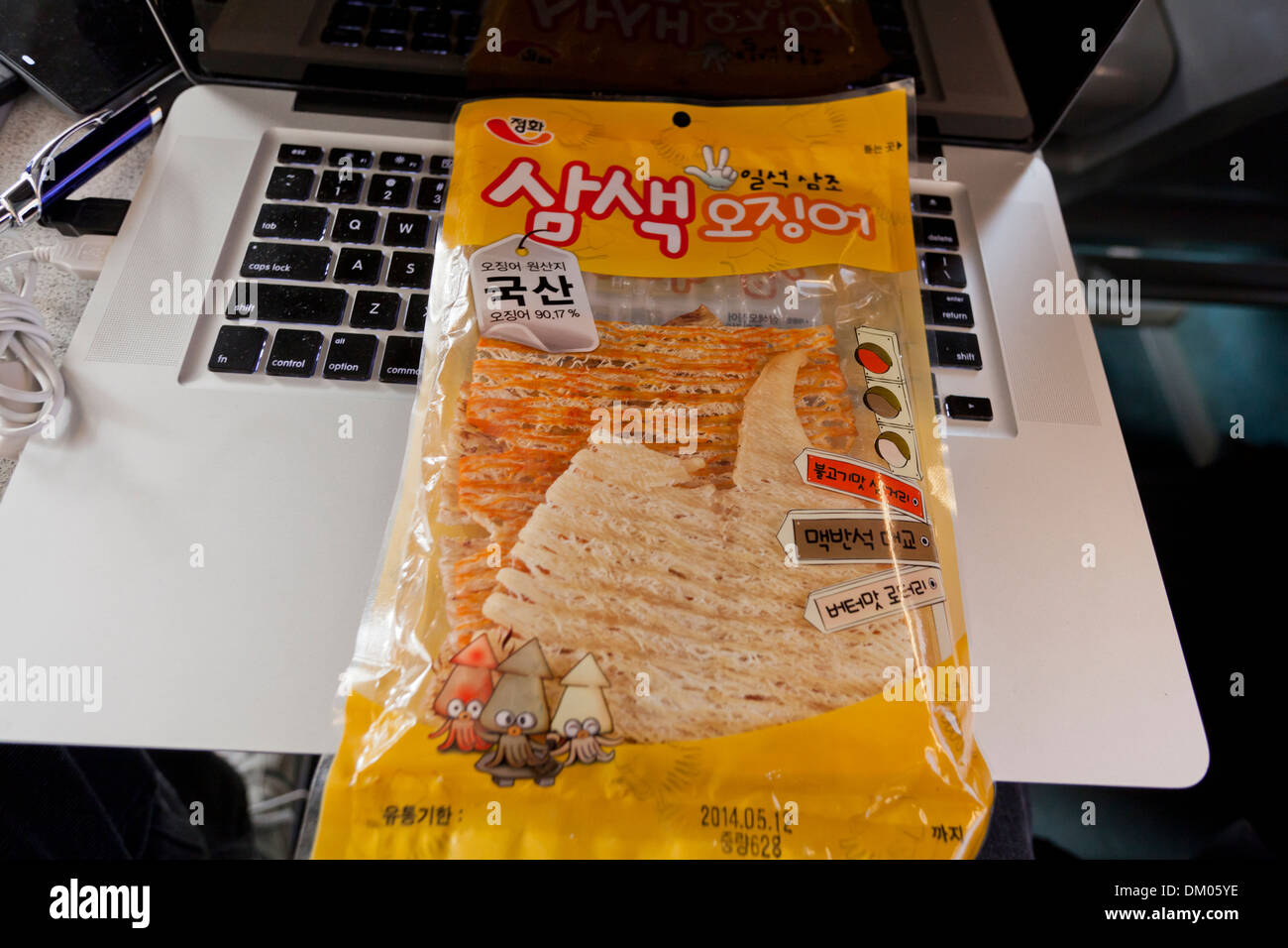 Dried squid snack package - South Korea Stock Photo - Alamy