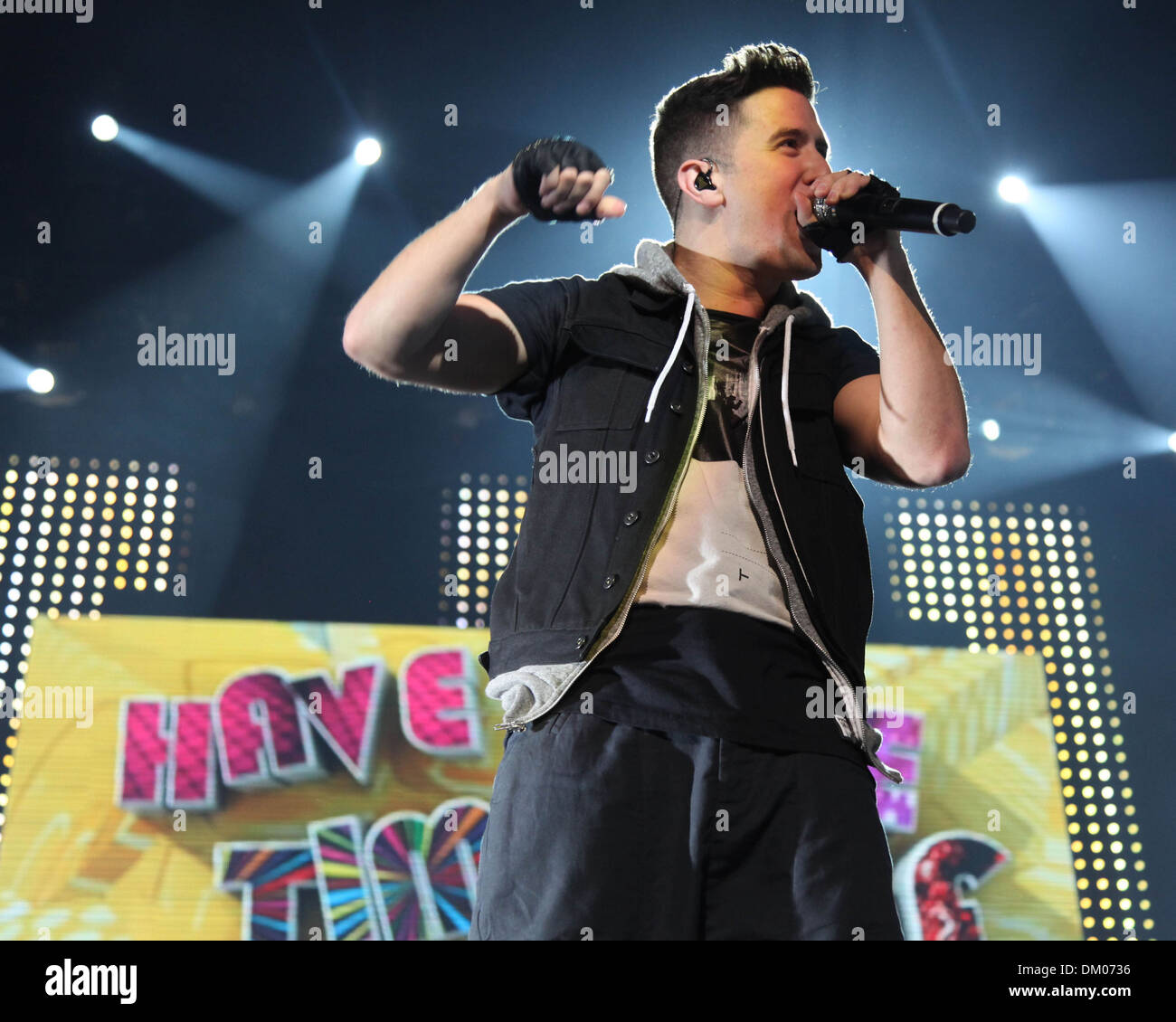 Logan Henderson of Big Time Rush performs during 'Big Time Rush with