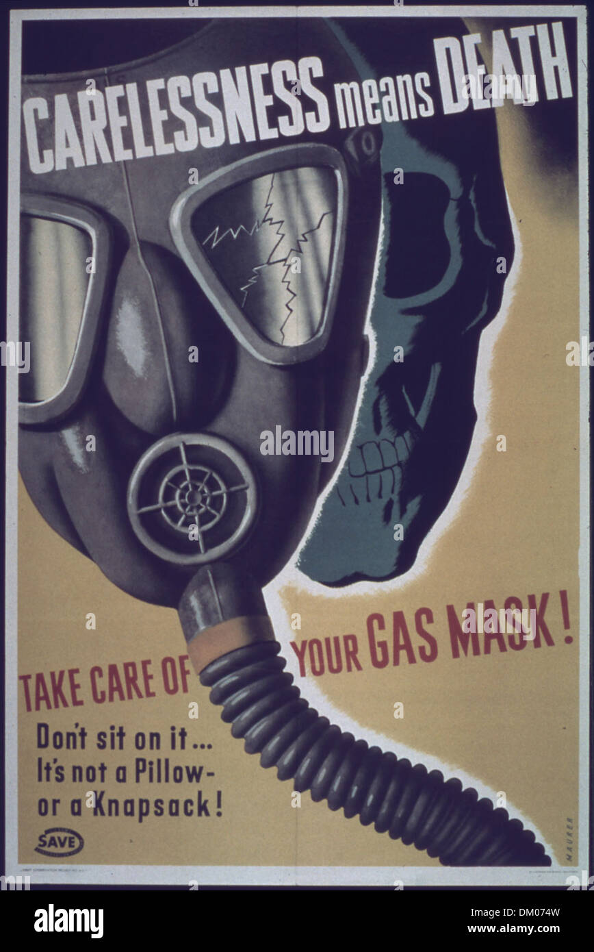 This World War II-era propaganda poster warns about the dangers of ...