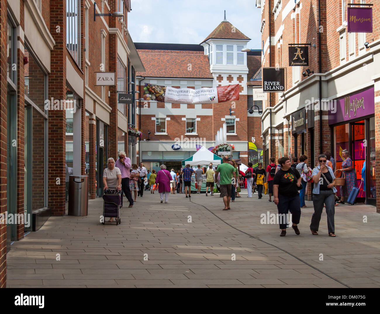 Modern Shopping Centre Whitefriars Canterbury Kent Stock Photo