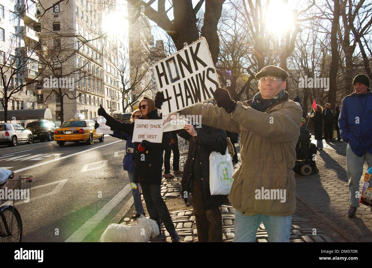May 5, 2001 - K40855AR.PROTESTERS OUTSIDE THE BUILDING WHERE THE FAMOUS ...