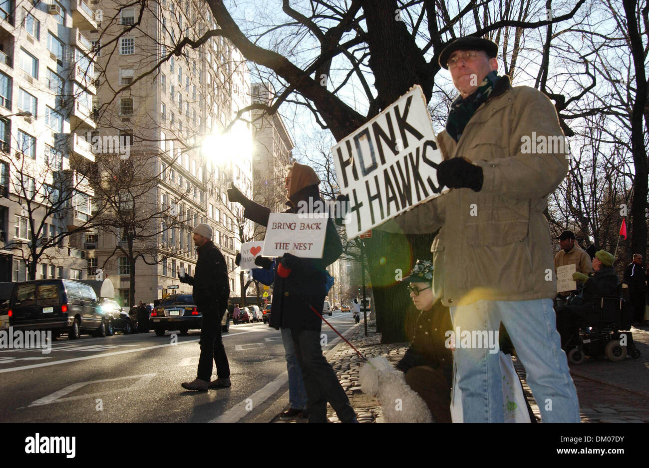 May 5, 2001 - K40855AR.PROTESTERS OUTSIDE THE BUILDING WHERE THE FAMOUS ...