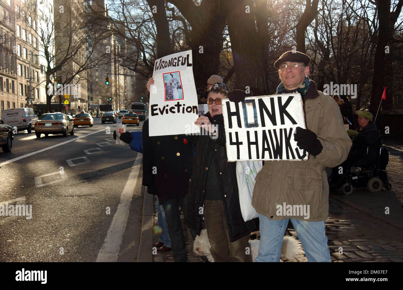 May 5, 2001 - K40855AR.PROTESTERS OUTSIDE THE BUILDING WHERE THE FAMOUS ...