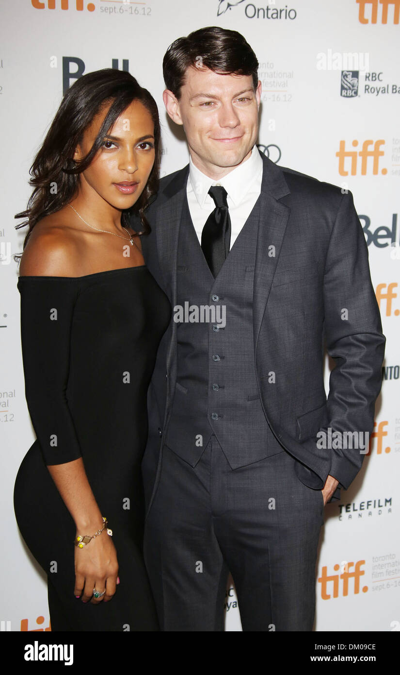 Patrick Fugit and Megalyn Echikunwoke 2012 Toronto International Film Festival - 'Thanks  Sharing' - Premiere Toronto Stock Photo