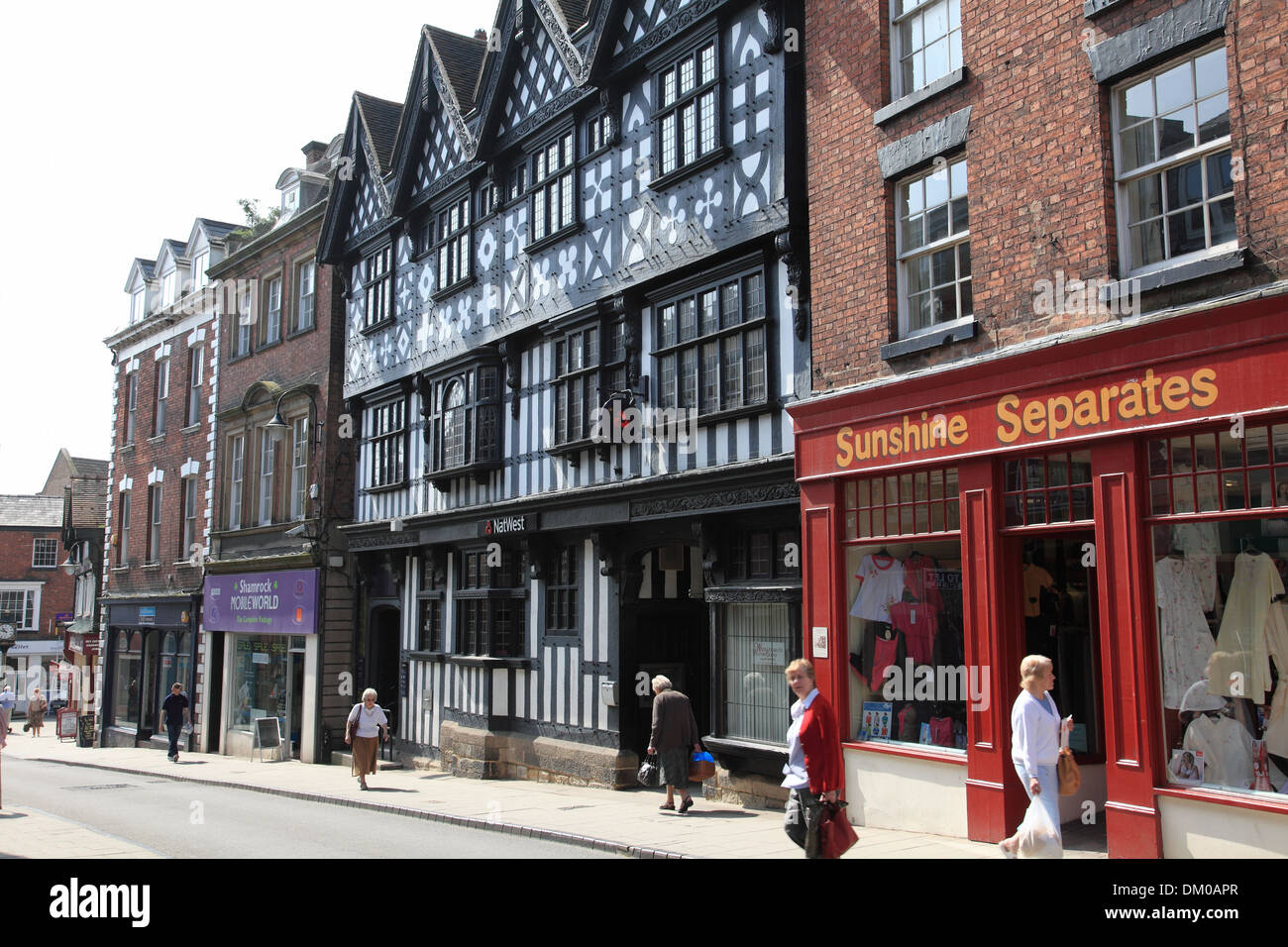 The High Street in the centre of the town of Whitchurch, Shropshire Stock Photo 63932703 Alamy