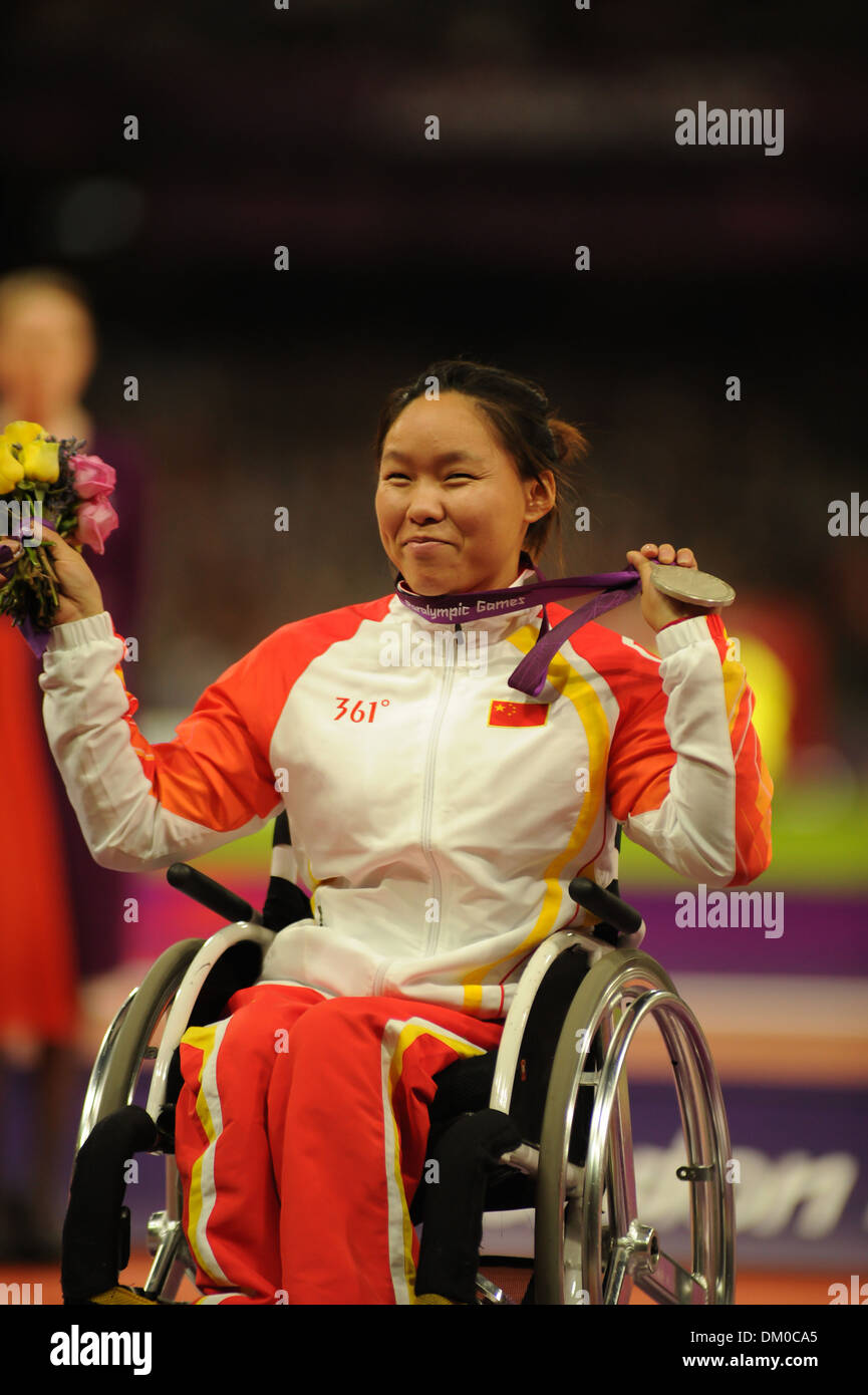 (Silver ) Lisha Huang (CHN) London 2012 Paralympic Games - Medal