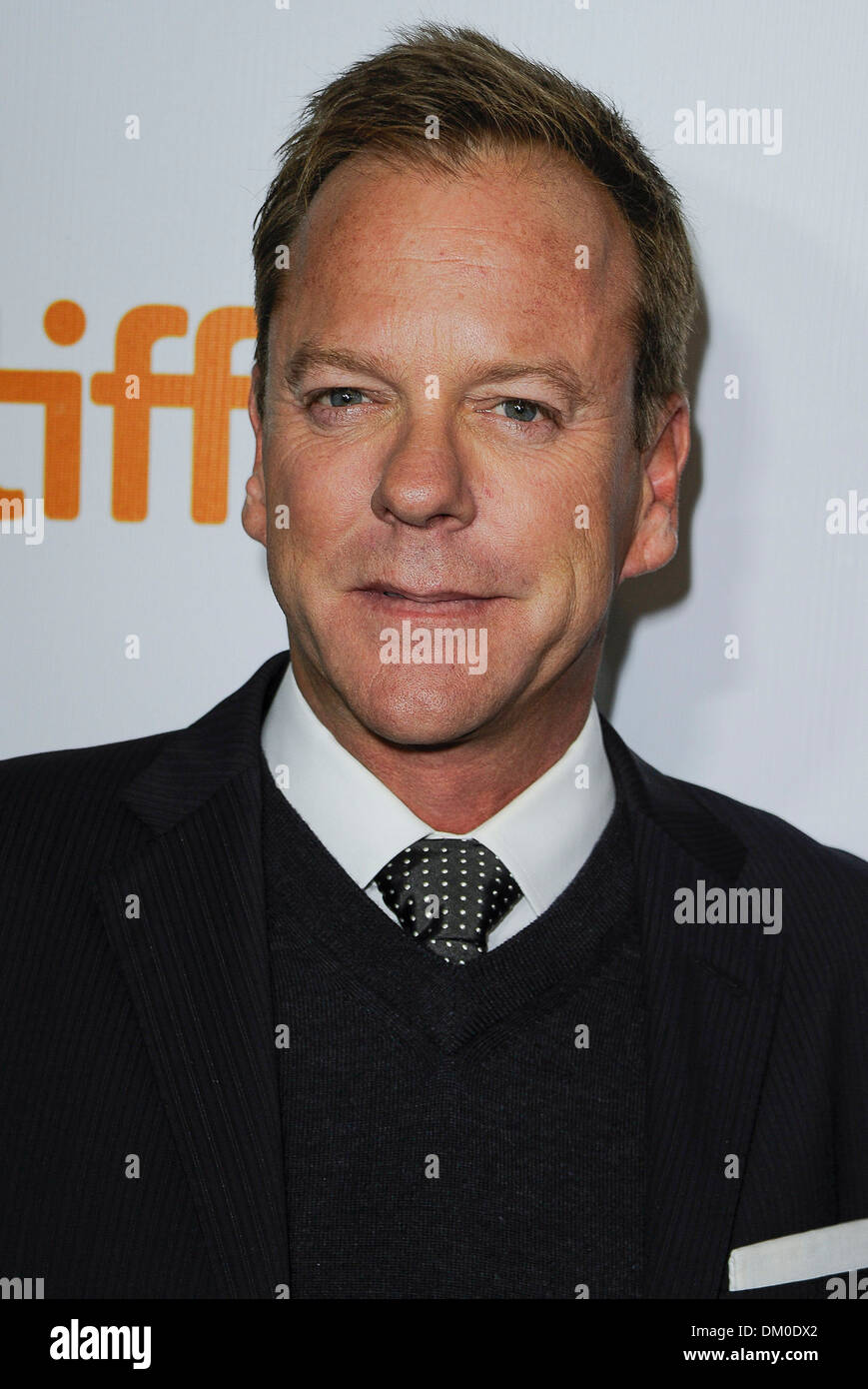 Kiefer Sutherland 'The Reluctant Fundamentalist' premiere arrivals at Roy Thomson Hall during 2012 Toronto International Film Stock Photo