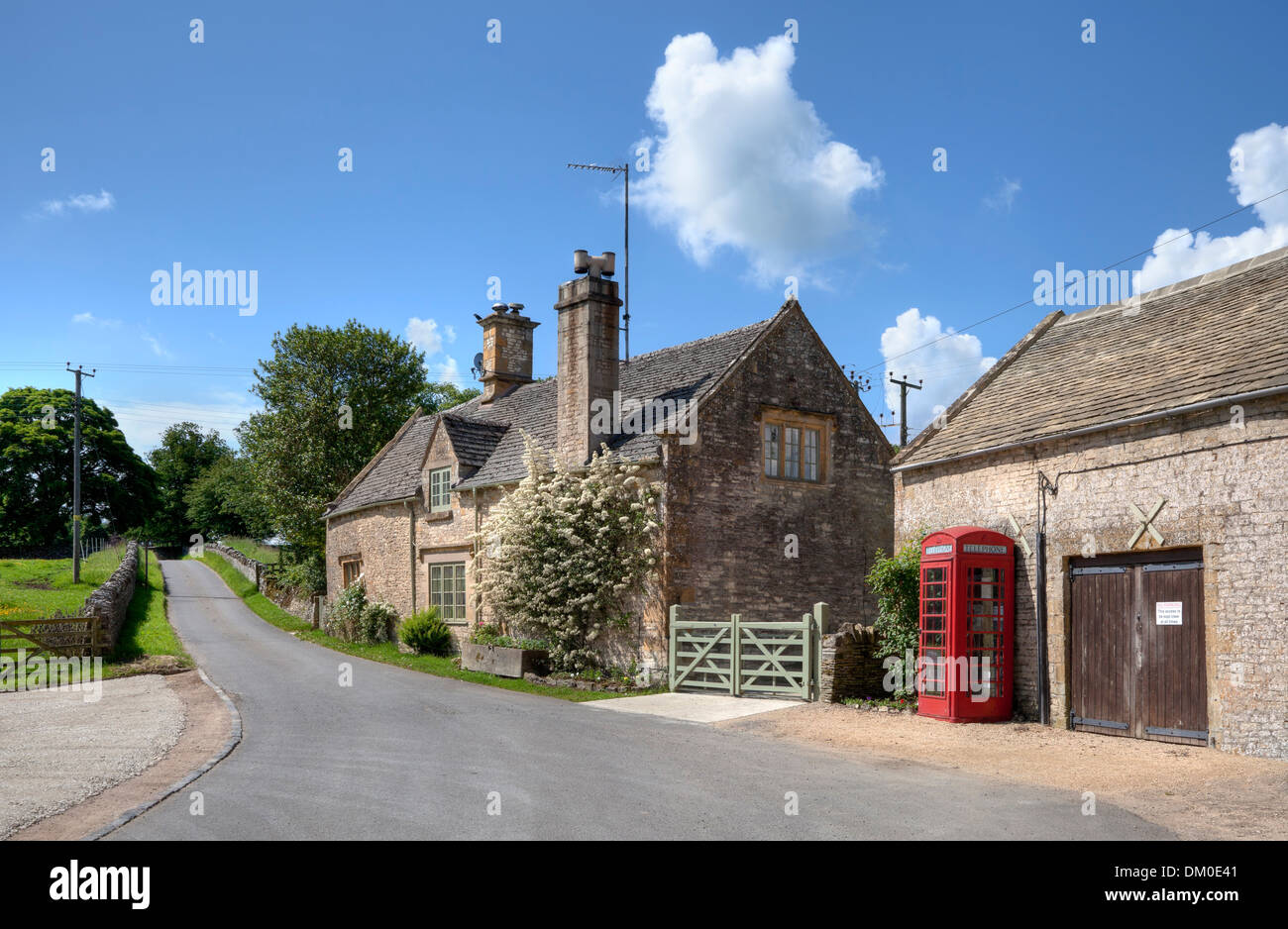 The pretty little Cotswold village of Notgrove, Gloucestershire Stock