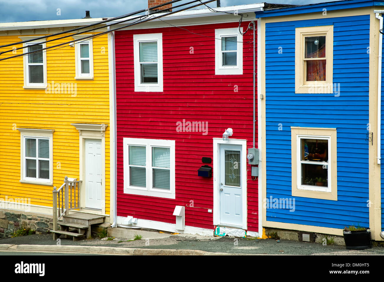 The unique architecture of the homes in downtown St. John's