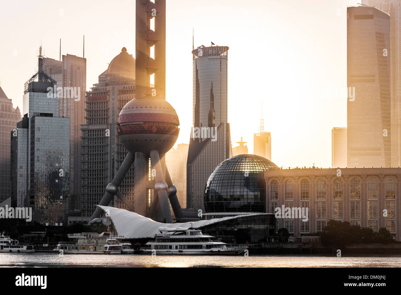 Pearl Tower, Shanghai, China Stock Photo