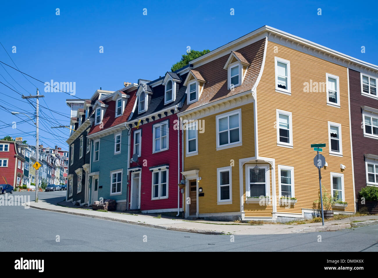 The unique architecture of the homes in downtown St. John's