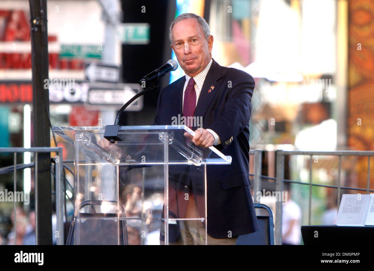Mayor Michael Bloomberg Free Concert entitled ‘Broadway On Broadway’ held in Times Square New York City USA – 09.09.12 Stock Photo