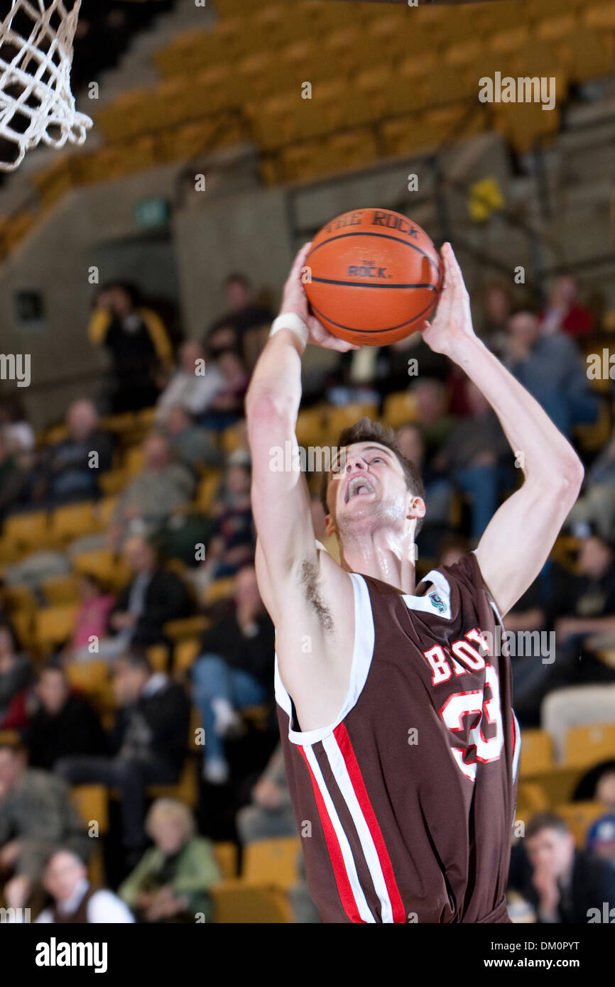 Jan. 06, 2010 - West Point, New York, U.S - 06 January 2010: Brown forward  Tucker Halpern (33) during game action in the Brown at Army basketball  game. Army outscored Brown 26-12