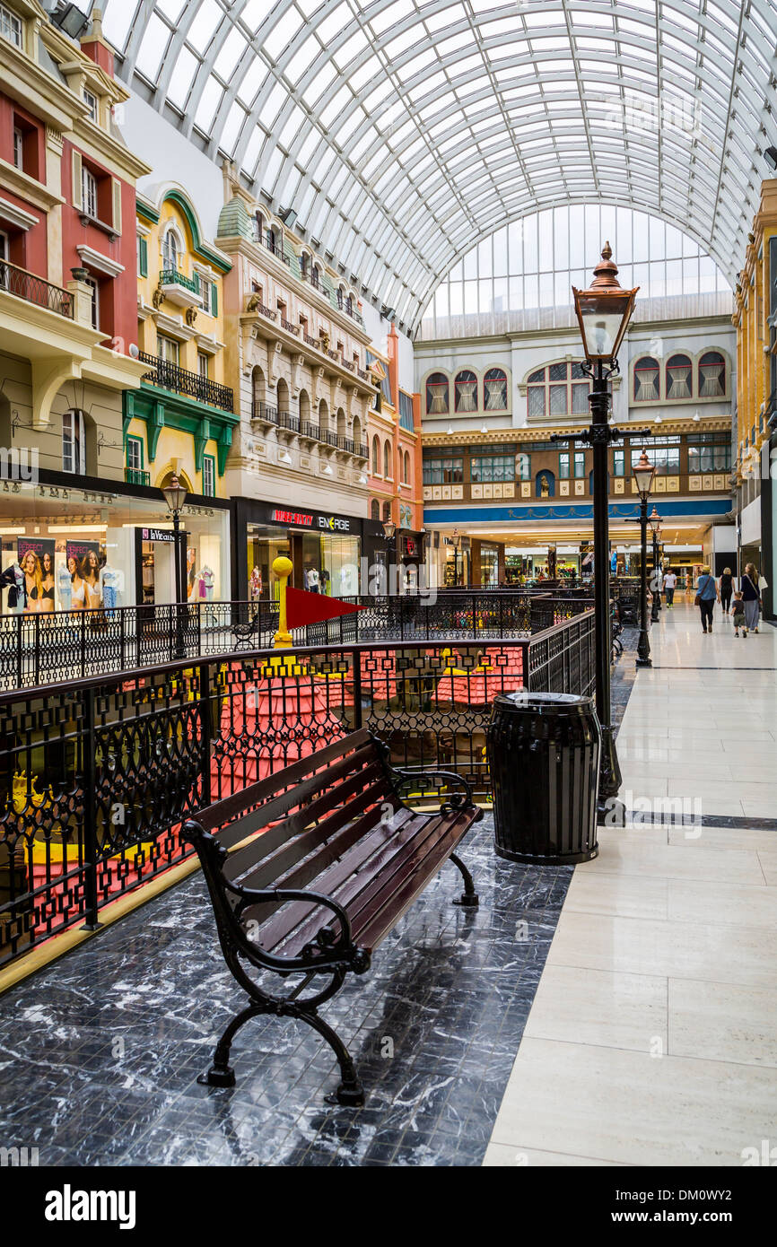 The West Edmonton Mall interior architecture and decor in Edmonton, Alberta, Canada Stock Photo