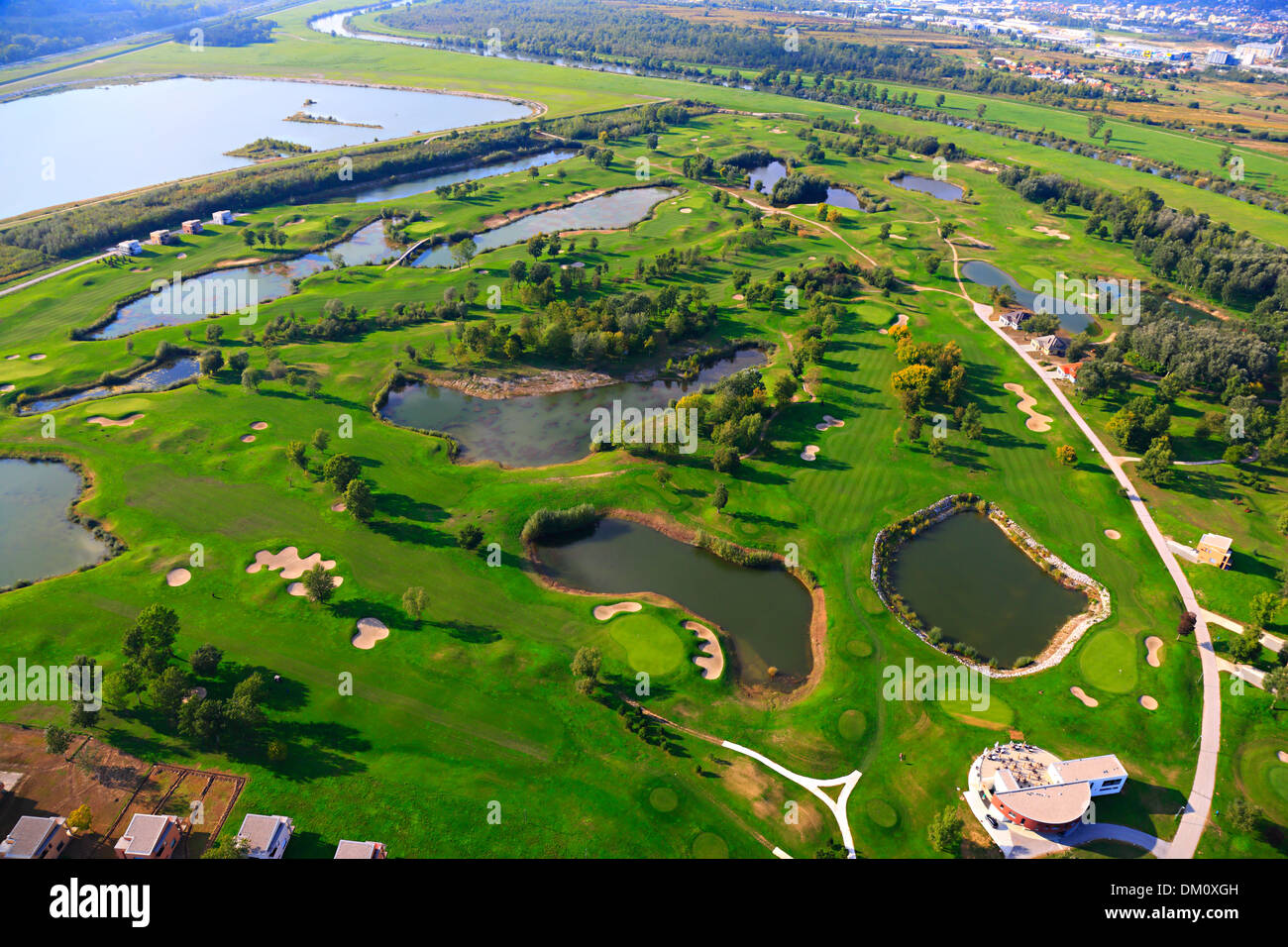 Zagreb, golf country club from air Stock Photo - Alamy