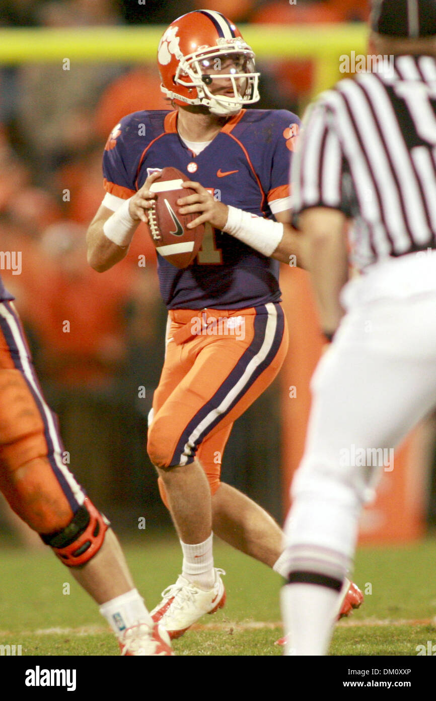 Nov. 21, 2009 - Clemson, South Carolina, U.S - 21 November 2009: Clemson quarterback Kyle Parker. (Credit Image: © Frankie Creel/Southcreek Global/ZUMApress.com) Stock Photo