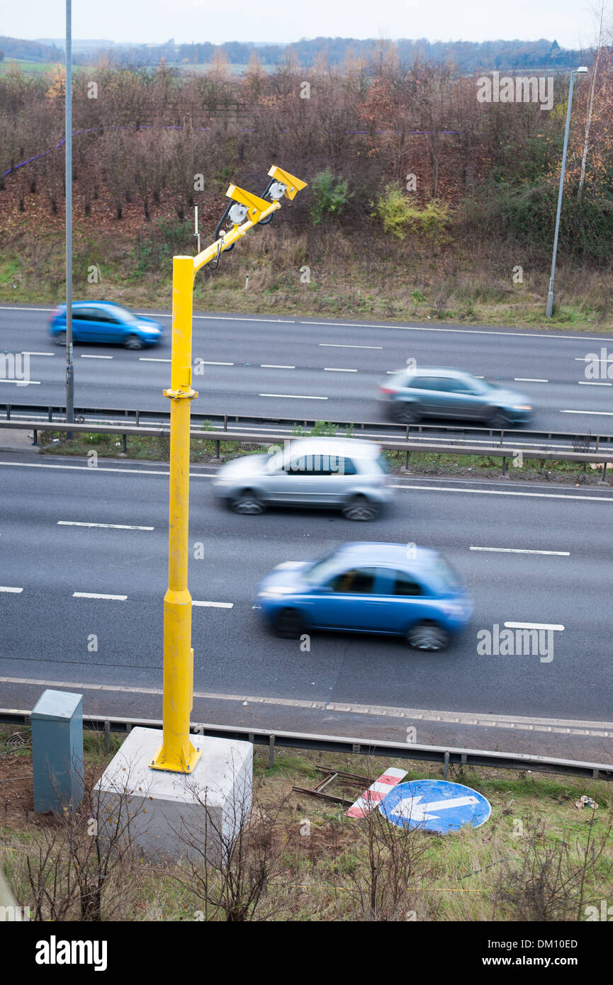 40mph speed limit now in place on A14 junc 78. kettering bypass Stock