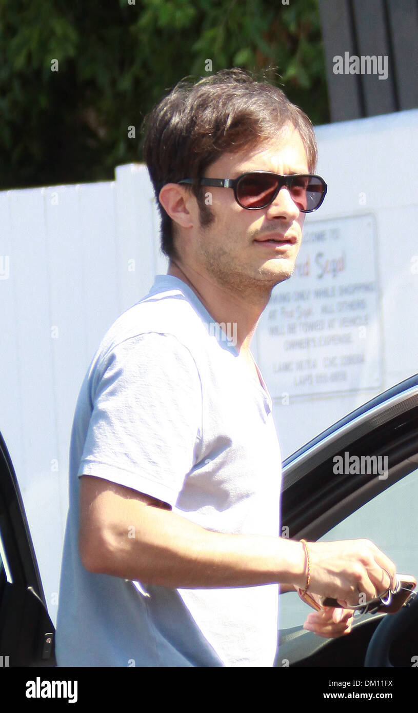 Gael Garcia Bernal leaving Fred Segal's in Hollywood Los Angeles
