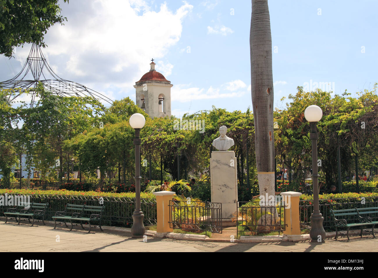 Parque Céspedes, Calle José Martí (aka Jesús María), Trinidad, Sancti Spiritus province, Cuba, Caribbean Sea, Central America Stock Photo