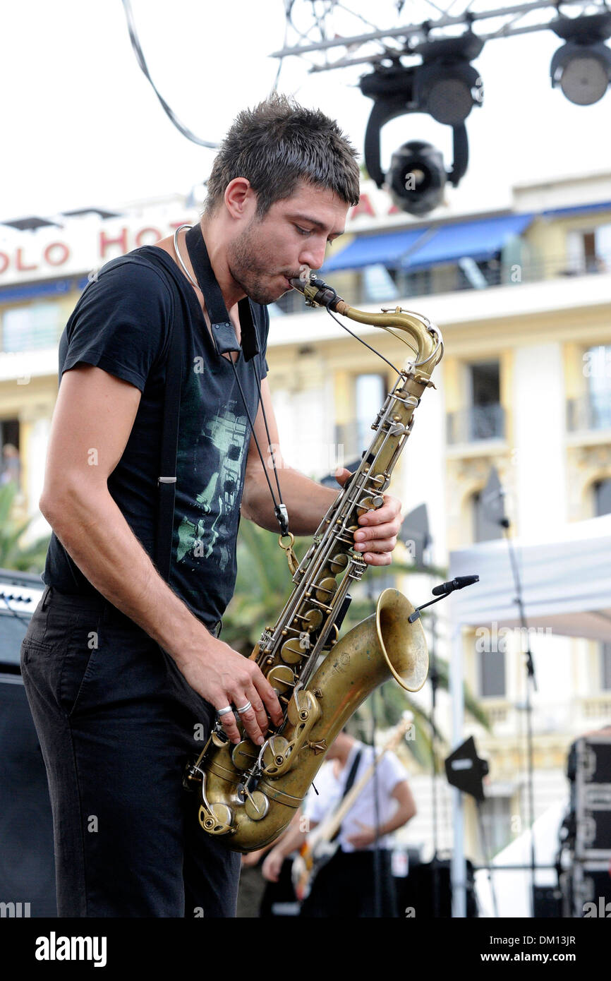 Guillaume Perret in concert on the occasion of the Nice Jazz festival 2013 on 2013/07/08 Stock Photo