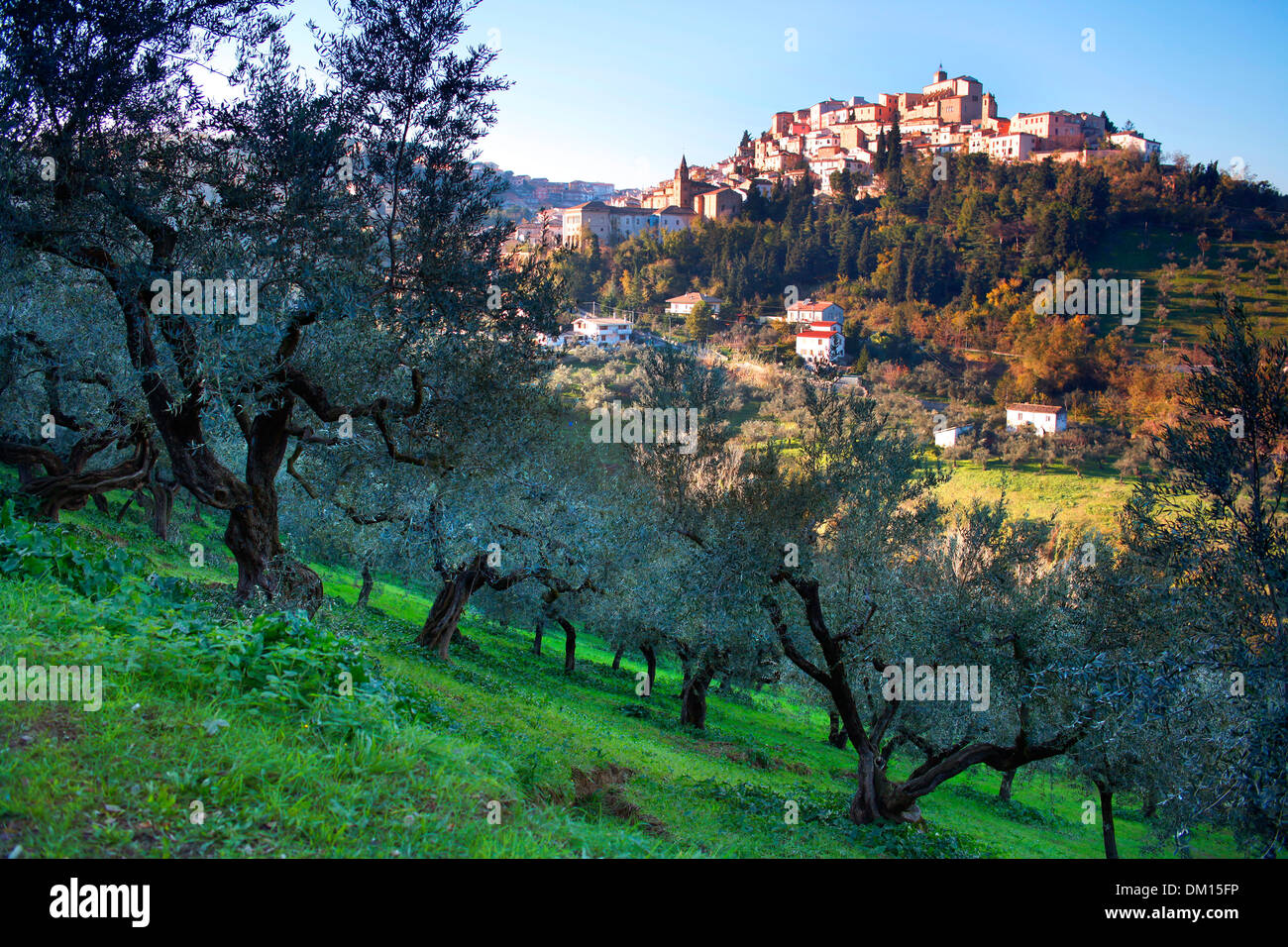 The Hill Top Town Of Loreto Aprutino In Abruzzo Italy Stock Photo Alamy