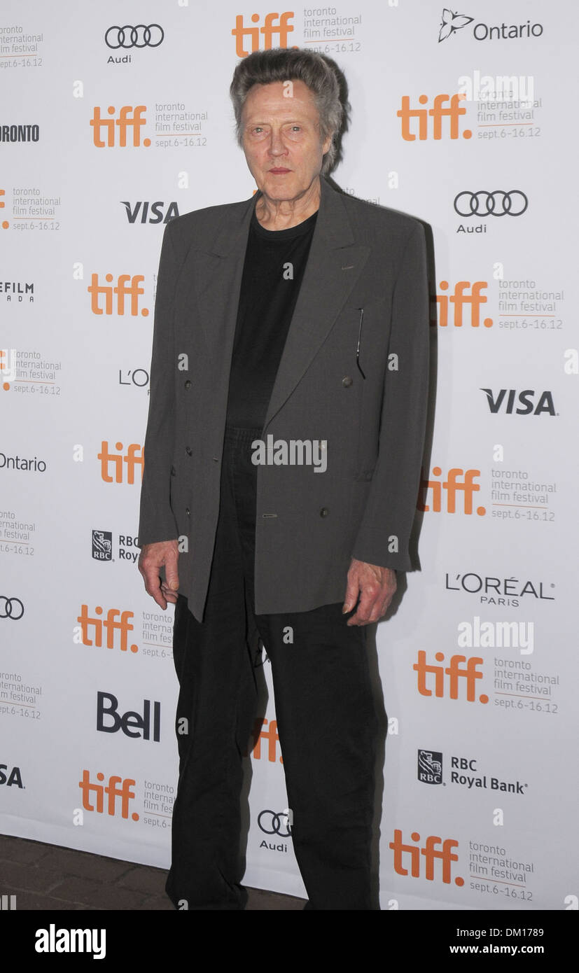 Christopher Walken 2012 Toronto International Film Festival - 'Seven Psychopaths' - Premiere Toronto Canada - 07.09.12 Stock Photo