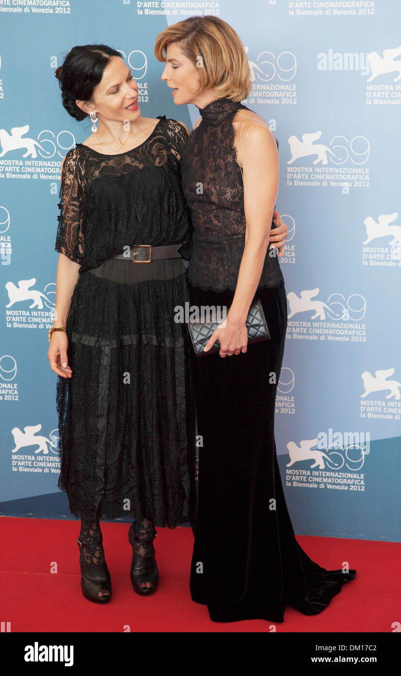 Xan Cassavetes and Anna Mouglalis 69th Venice Film Festival - Kiss of