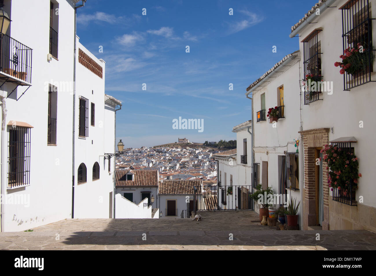 Antequera, one of the white villages (Pueblos Blancos) of Andalucia, Spain Stock Photo