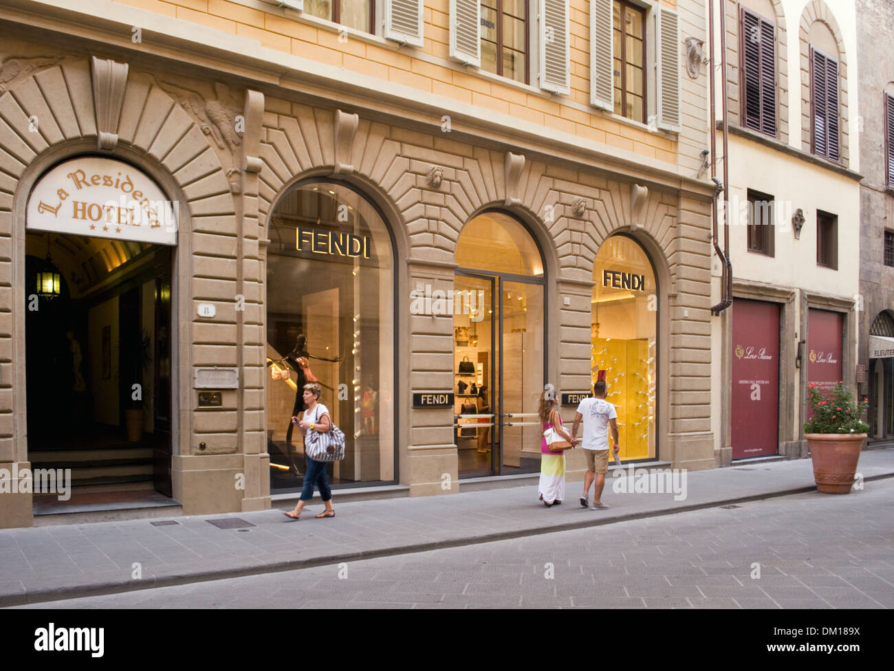 FENDI boutique in Florence Stock Illustration by