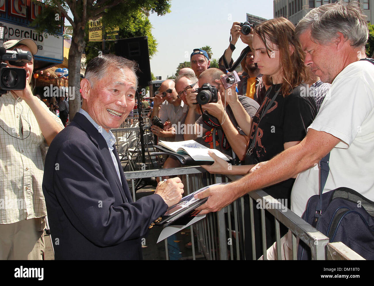 George Takei at Walter Koenig honor with a Star on Hollywood Walk of Fame Hollywood California - 10.09.12 Stock Photo