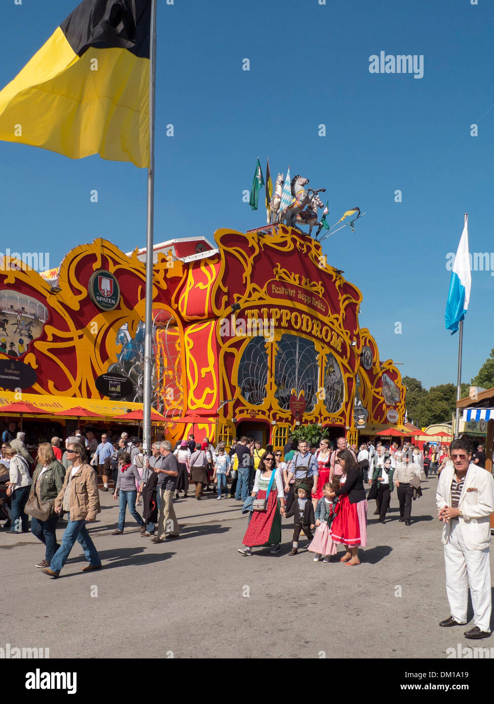 Hippodrom at Oktoberfest München 2013, Bavaria, Germany Stock Photo