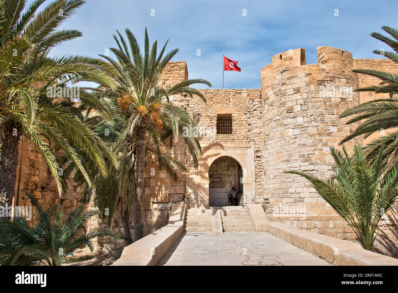 Borj El Kébir castle, also known as Borj El Ghazi Mustapha - Houmt Souk, Djerba island - Tunisia Stock Photo