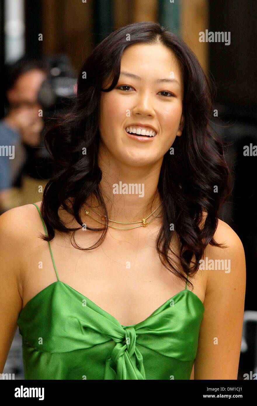 June 24, 2002 - K44414AR.CELEBRITIES LEAVING AFTER APPEARANCE ON THE '' LATE SHOW WITH DAVID LETTERMAN '' AT THE ED SULLIVAN THEATRE , NEW YORK CITY 08-08-2005. ANDREA RENAULT-   MICHELLE WIE(Credit Image: © Globe Photos/ZUMAPRESS.com) Stock Photo