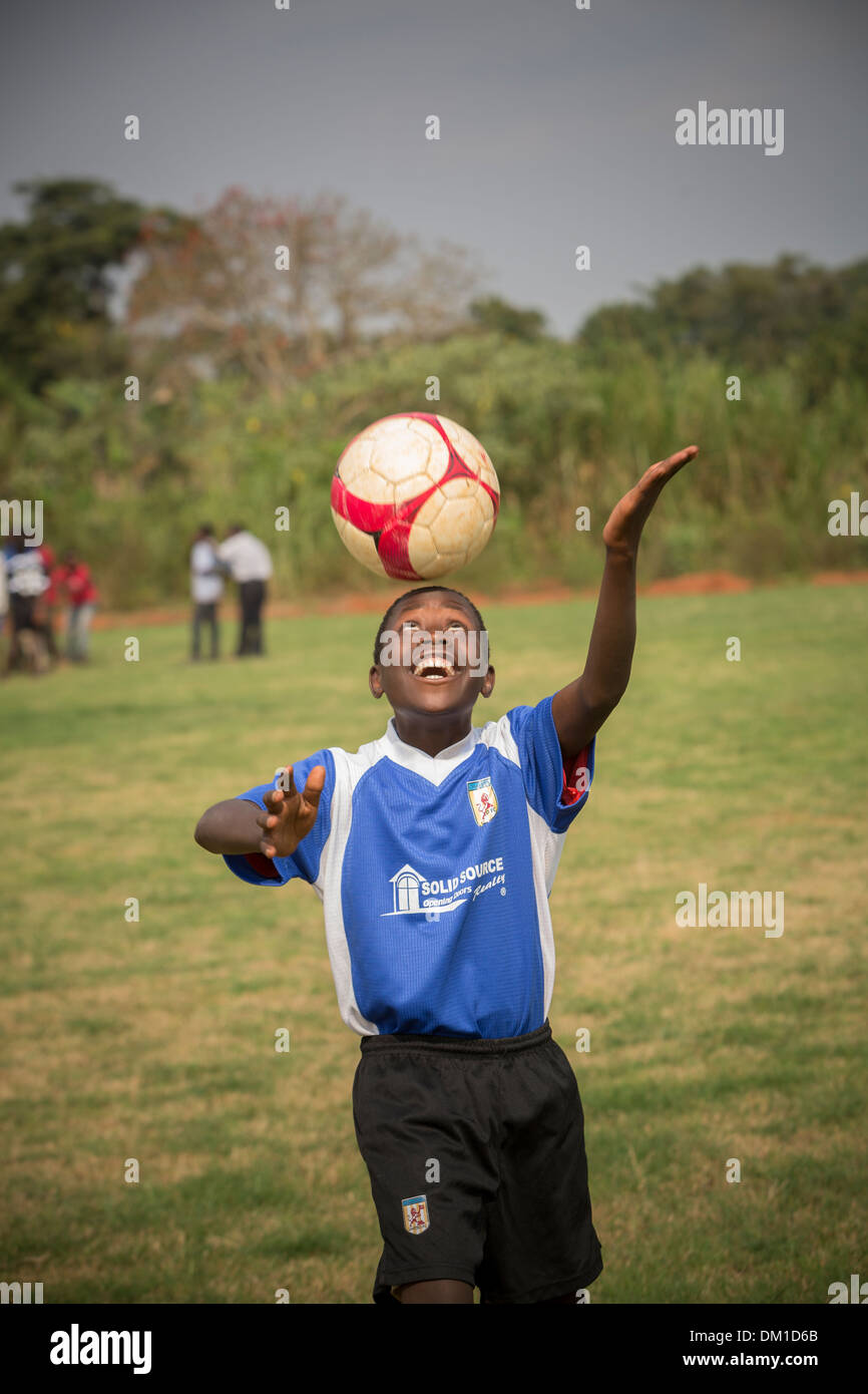 Ugandan youth football (soccer) Gombe, Uganda Stock Photo Alamy