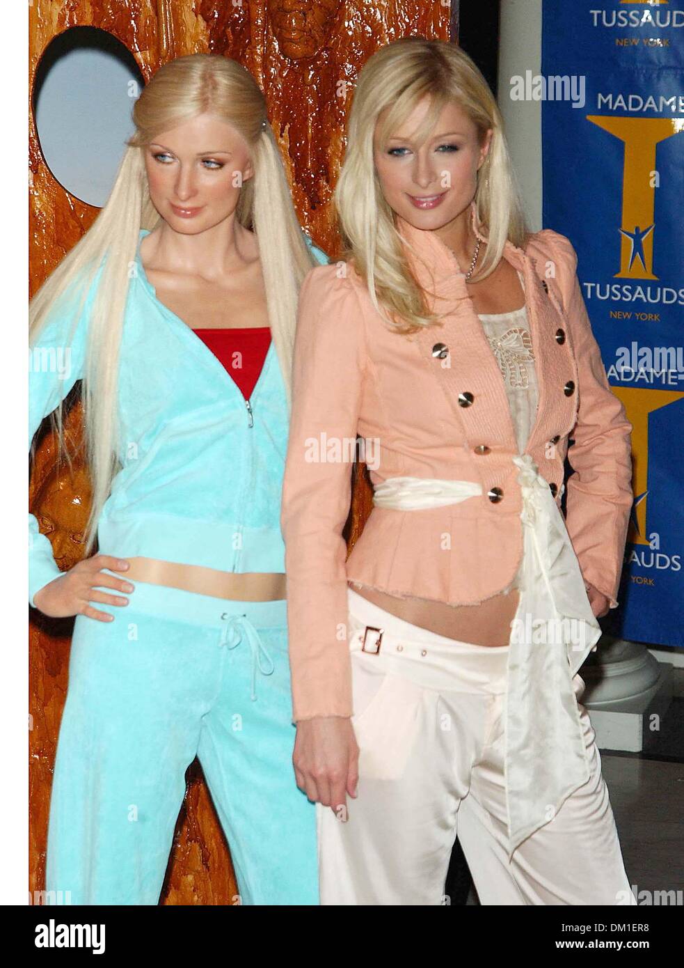 Sept. 22, 2001 - K42985AR.THE CAST OF ''HOUSE OF WAX'' TO LAUNCH CHAMBER  LIVE! FEATURING HOUSE OF WAX AT MADAME TUSSAUDS WAX MUSEUM NEW YORK CITY  05-02-2005. ANDREA RENAULT- 2005.PARIS HILTON AND