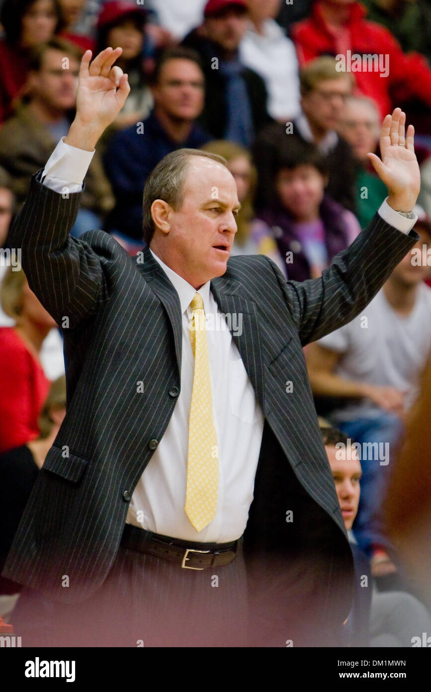 UCLA head coach Ben Howland during game action at Maples Pavilion in ...