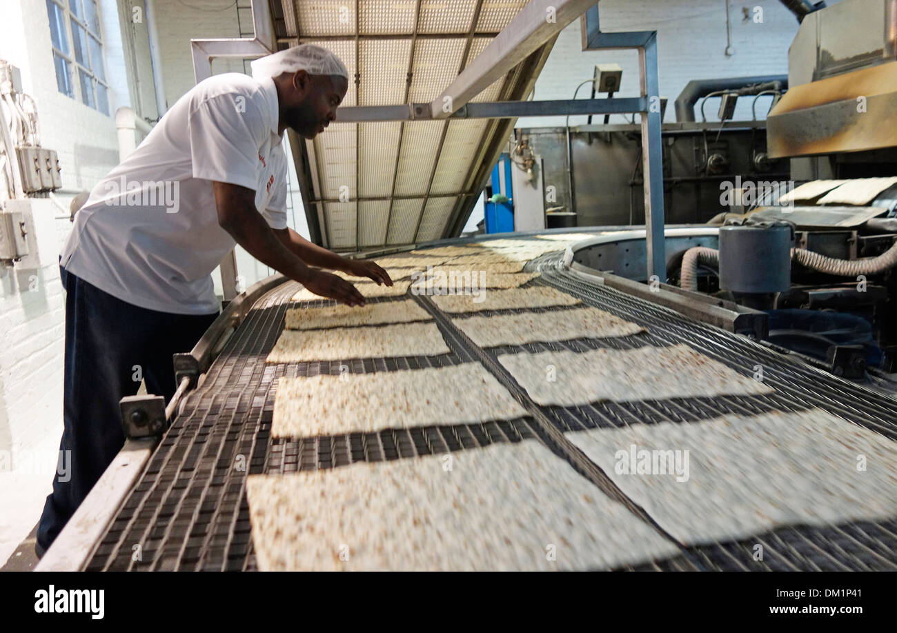 bread bakery food production in Brooklyn NYC Stock Photo Alamy