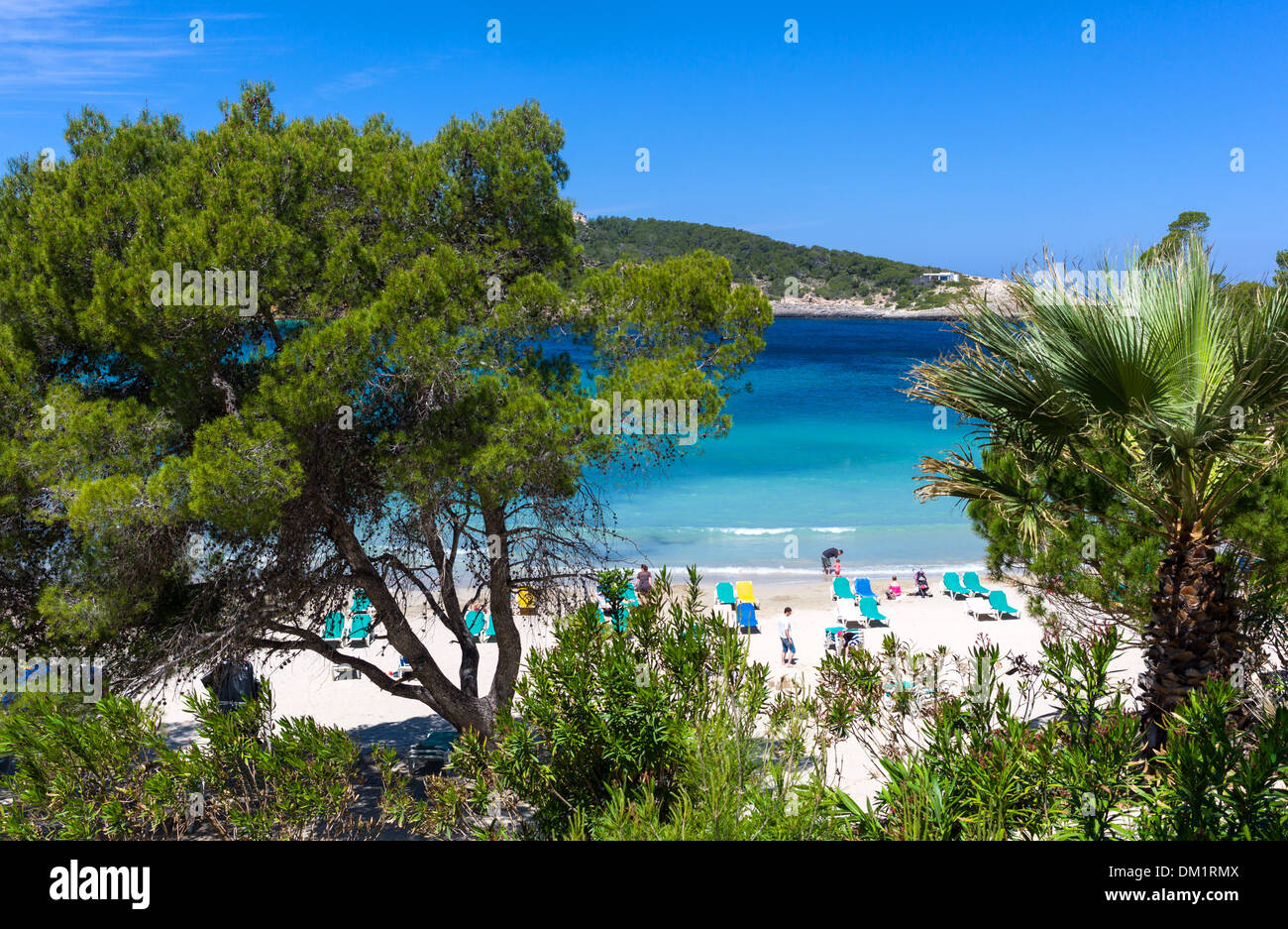 Balearic islands, Ibiza, the beach of Cala Xarraca Stock Photo