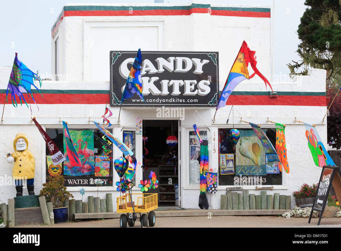 Kite store in Bodega Bay,California,USA Stock Photo Alamy