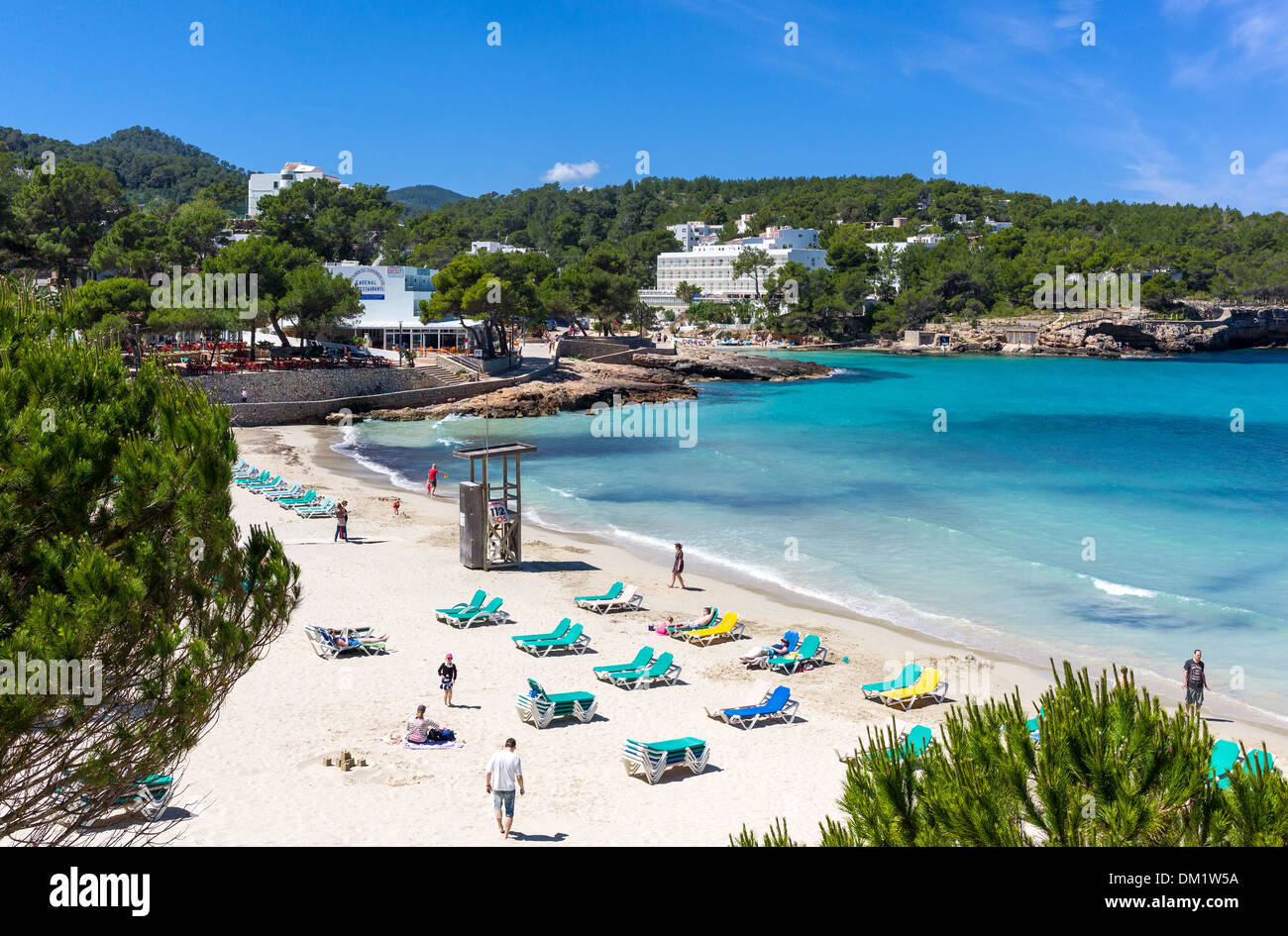 Balearic islands, Ibiza, the beach of Cala Xarraca Stock Photo