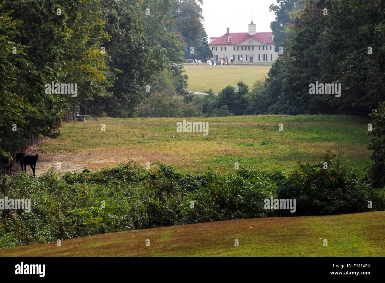 Mount Vernon plantation Fairfax Virginia home to American President George Washington, Stock Photo