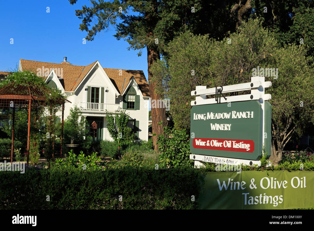 Long Meadow Ranch Winery,St. Helena,Napa Valley,California,USA Stock Photo