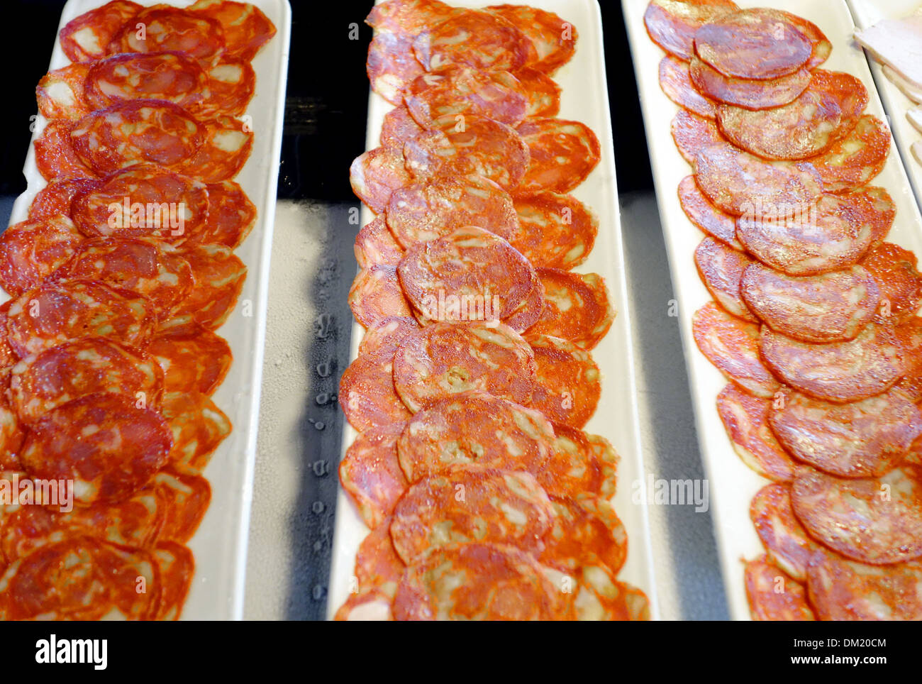 Cold cuts selection in a restaurant Stock Photo Alamy