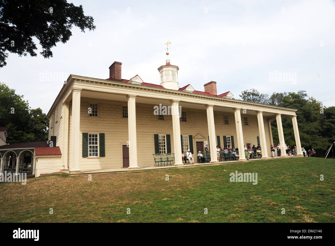Mount Vernon Fairfax Virginia home USA President George Washington, Stock Photo