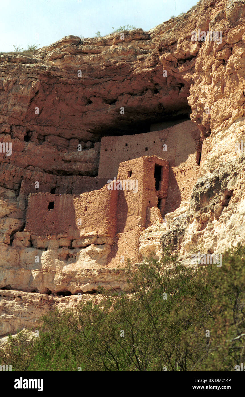 Cliff-dwellings Montezuma Castle National monument Camp Verde Arizona, Stock Photo