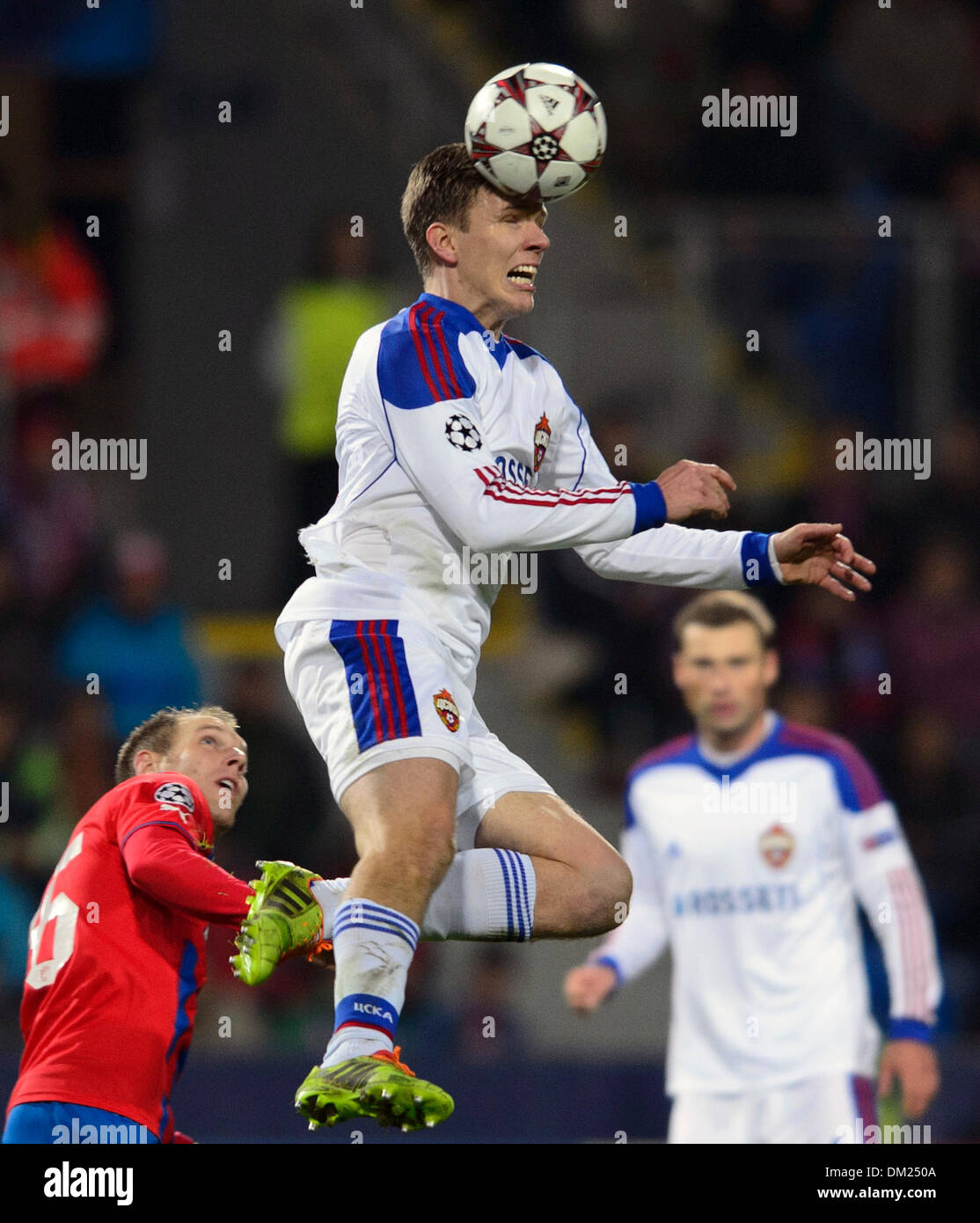 Pilsen, Czech Republic. 10th December 2013. Daniel Kolar (left, Pilsen ...