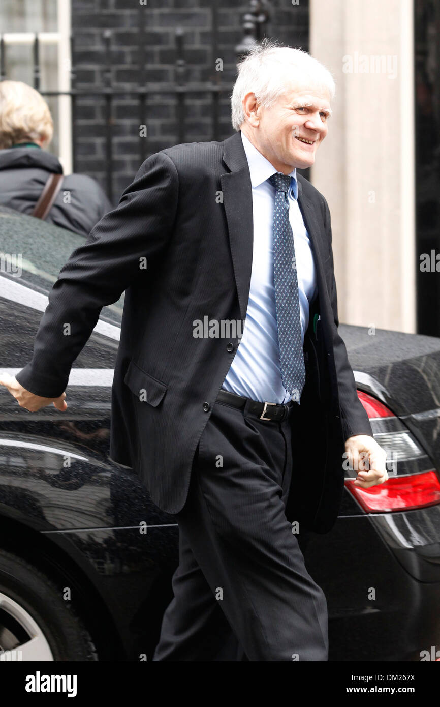 German Ambassador Georg Boomgaarden arrives to the No:10 Downing Street prior a meeting in London, Britain, 11 February 2013. Stock Photo