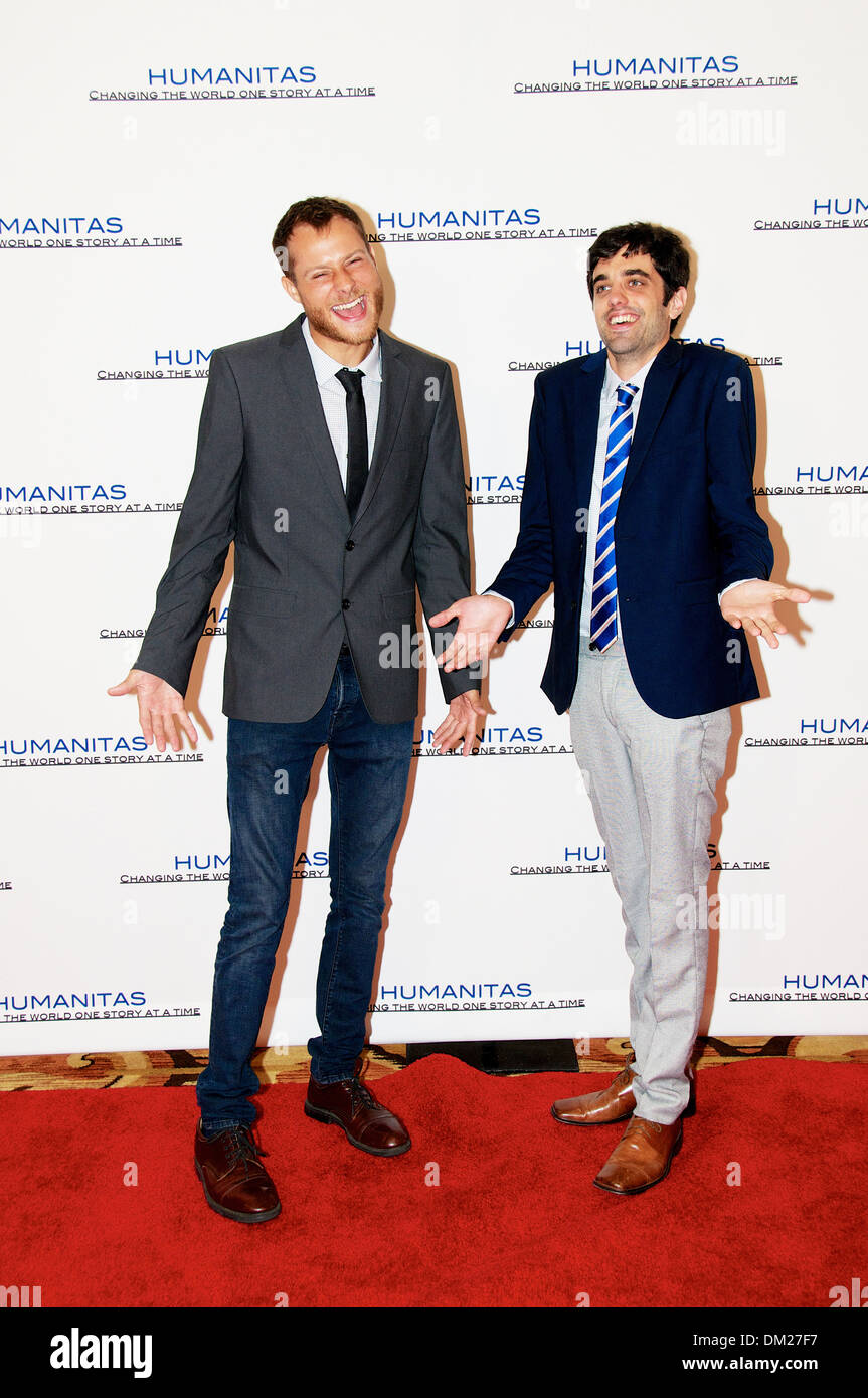 39th Annual Humanitas luncheon 2013 Joshua Corey and Brian Kratz Stock Photo